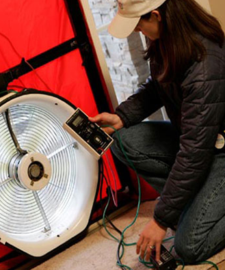 Blower Door Verification Air Tightness Test